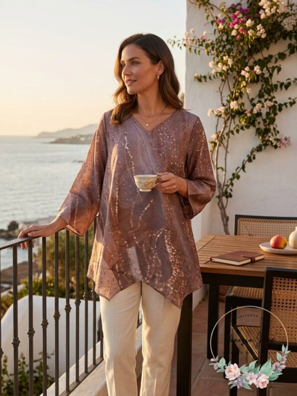 Unbranded Womens Spotted Tunic, Size XL